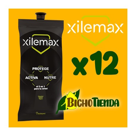 pack 12 ynject xilemax para árboles y palmeras