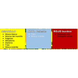 pack 12 placas azules adhesivas 40x25 cm