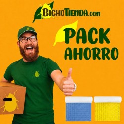 pack 10 placas amarillas adhesivas 10x25 cm