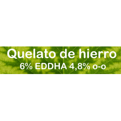 Quelato de hierro 7,5% EDDHA 3.6 o-o 1.2 o-p en 5Kg