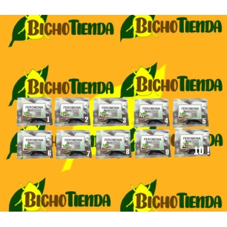 Pack 10 Feromonas Cydia Pomonella (carpocapsa / polilla del manzano) Pack 10 Feromonas Cydia Pomonella (carpocapsa / polilla del manzano)