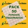 Pack 50 Fondos Engomados para trampas delta