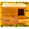 Frontal Nido para rapaces de madera maciza, nidal cernícalo y lechuza