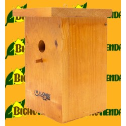 Nido ECO para aves insectívoras de madera maciza, nidal