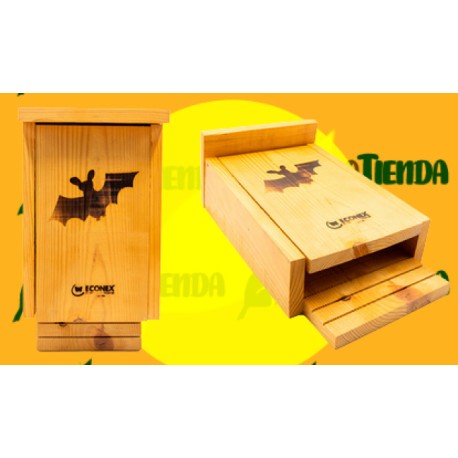 Nido para murciélagos de madera maciza