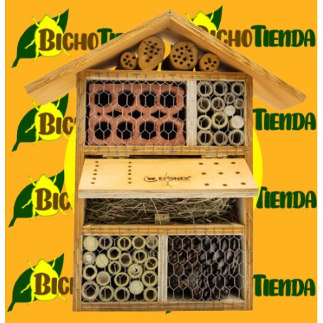 Refugio para insectos, hibernación y cría