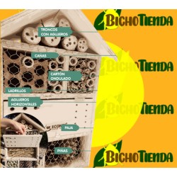 Refugio para insectos, hibernación y cría